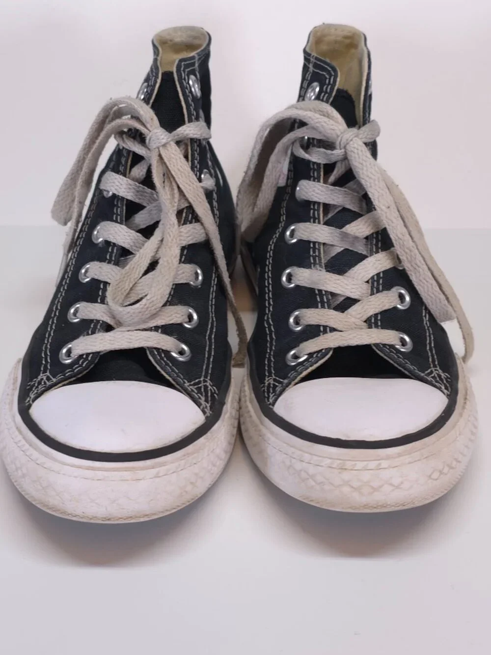 Converse Chuck Taylor All Star Hi Black Youth Size 2 Sneakers